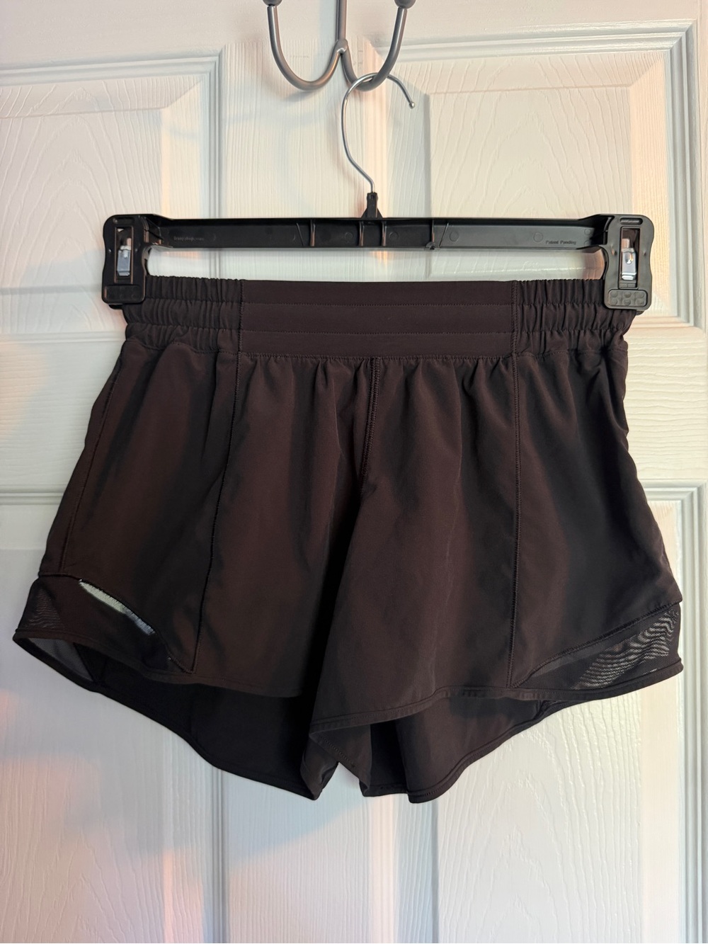 lululemon athletica Black Athletic Shorts with Mesh Trim